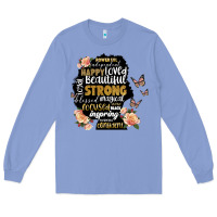 Colony Blue black woman silhouette Long Sleeve Tee - Artiststas
