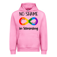 Fuchsia Pink no Shame Stimming Urban Hoodie - CowhideDigitalArt