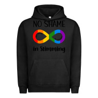 Pigment Black no Shame Stimming Urban Hoodie - CowhideDigitalArt