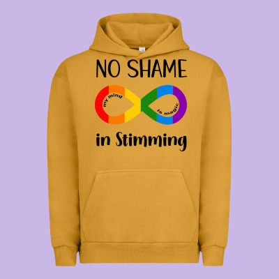 No Shame Stimming Urban Hoodie Designed By Cowhidedigitalart