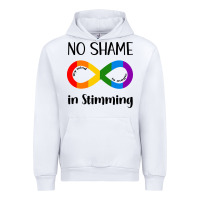 White no Shame Stimming Urban Hoodie - CowhideDigitalArt