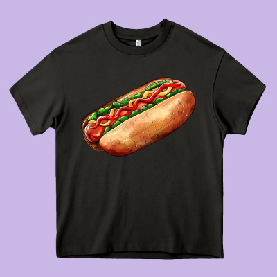 American Hot Dog Heavy Core Tee Designed By Adodesignshop