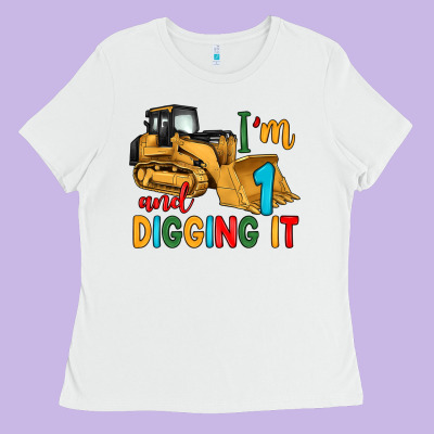 I'm 1 And Digging It Ladies Tee Designed By Artiststas