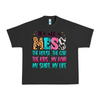 Pigment Black It's all a mess the house the car Urban Heavy Tee - MaliasSmallBusiness