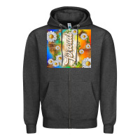 Charcoal Heather proud with daisies Zipper Hoodie - TumblerDesignByShophia