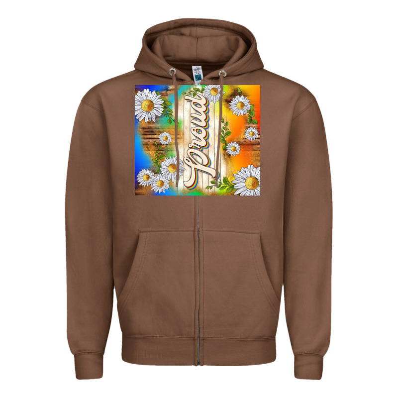 Proud With Daisies Zipper Hoodie by TumblerDesignByShophia | Teevron