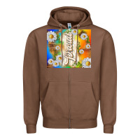 Chestnut proud with daisies Zipper Hoodie - TumblerDesignByShophia