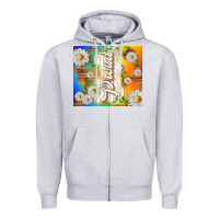 Heather Grey proud with daisies Zipper Hoodie - TumblerDesignByShophia