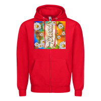Red proud with daisies Zipper Hoodie - TumblerDesignByShophia