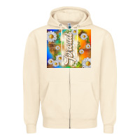 Sandshell proud with daisies Zipper Hoodie - TumblerDesignByShophia
