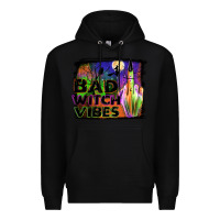 Black bad witch vibes Premium Hoodie - JahusDesignShop