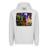 Dove Grey bad witch vibes Premium Hoodie - JahusDesignShop