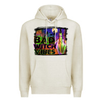 Oatmeal Heather bad witch vibes Premium Hoodie - JahusDesignShop