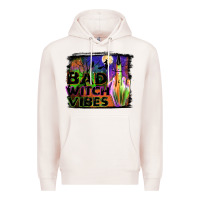 Pale Pink bad witch vibes Premium Hoodie - JahusDesignShop