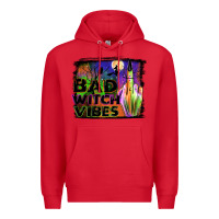 Red bad witch vibes Premium Hoodie - JahusDesignShop