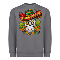 Storm sombrero skull Heavyweight Sweatshirt - BarkalooDesign