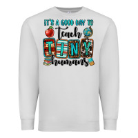 Dove Grey it's a good day to teach tiny humans Premium Sweatshirt - OliviaCreatesArt