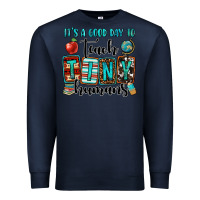 Navy it's a good day to teach tiny humans Premium Sweatshirt - OliviaCreatesArt