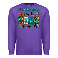 Purple it's a good day to teach tiny humans Premium Sweatshirt - OliviaCreatesArt