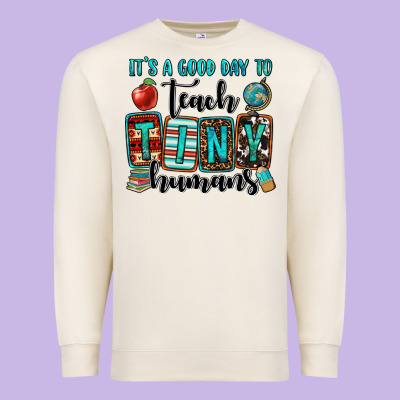 It's A Good Day To Teach Tiny Humans Premium Sweatshirt Designed By Oliviacreatesart