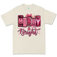 Bone merry and bright pink Christmas Premium Tee - Jasminsmagicworld