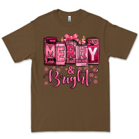 Cacao merry and bright pink Christmas Premium Tee - Jasminsmagicworld