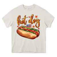 Cream hot dog Heavy Core Tee - AdoDesignShop