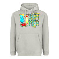 Moon Dust sweet summer time turquoise yellow Heavyweight Hoodie - CowCowDesign