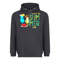 Smoke sweet summer time turquoise yellow Heavyweight Hoodie - CowCowDesign