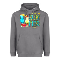 Storm sweet summer time turquoise yellow Heavyweight Hoodie - CowCowDesign