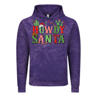 Cloud Purple howdy santa Vintage Hoodie - MaliasSmallBusiness