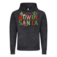 Vintage Black howdy santa Vintage Hoodie - MaliasSmallBusiness
