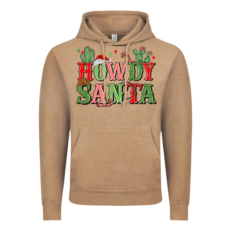 Howdy Santa Vintage Hoodie by MaliasSmallBusiness | Teevron