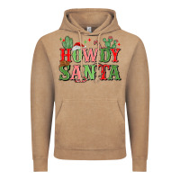 Vintage Coffee howdy santa Vintage Hoodie - MaliasSmallBusiness