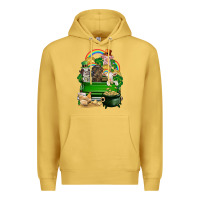 Antique Gold St. Patrick's Day animal truck Premium Hoodie - CowGirlArtShop