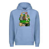 Colony Blue St. Patrick's Day animal truck Premium Hoodie - CowGirlArtShop