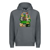 Rock St. Patrick's Day animal truck Premium Hoodie - CowGirlArtShop