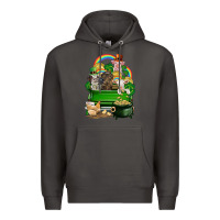 Smoke St. Patrick's Day animal truck Premium Hoodie - CowGirlArtShop