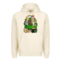 Tofu St. Patrick's Day animal truck Premium Hoodie - CowGirlArtShop