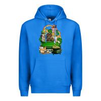 True Royal St. Patrick's Day animal truck Premium Hoodie - CowGirlArtShop