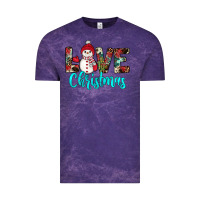 Cloud Purple love christmas snowman Vintage Tee - JahusDesignShop