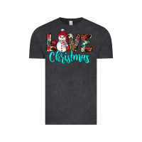 Vintage Black love christmas snowman Vintage Tee - JahusDesignShop