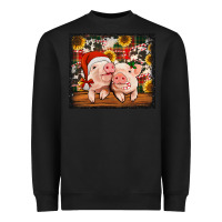 Black Christmas pigs tumbler Heavyweight Sweatshirt - Jasminsmagicworld