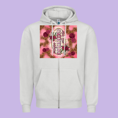 Maybe Swearing Will Help Zipper Hoodie Designed By Tumblerdesignbyshophia