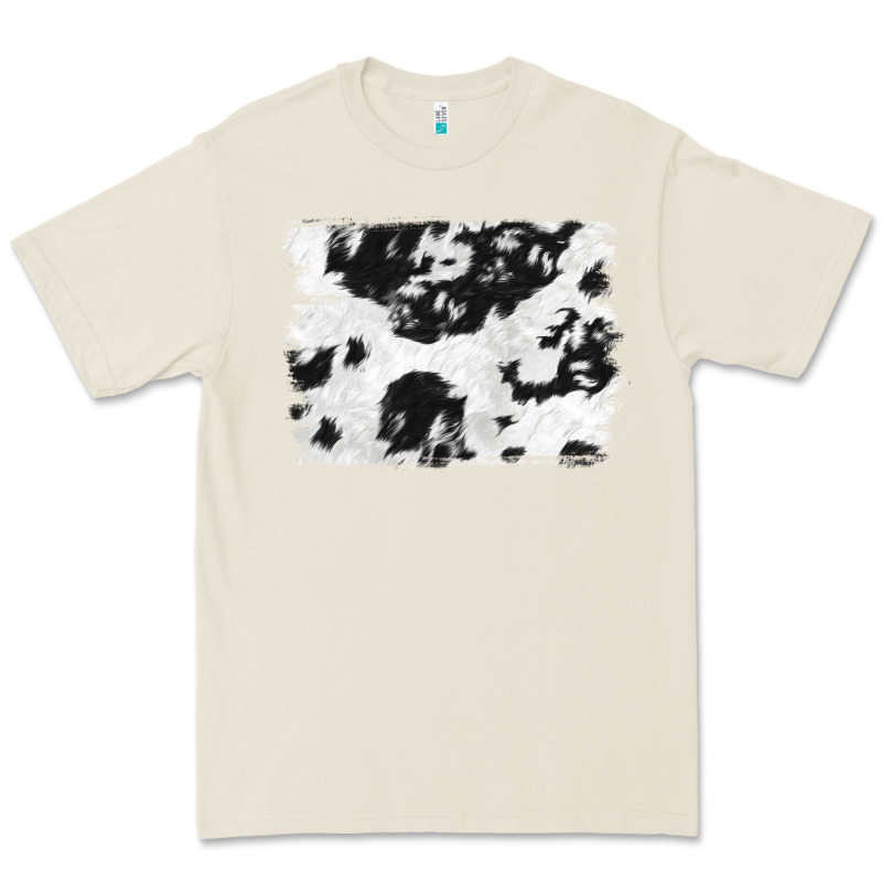 Black And White Cowhide Backround Premium Tee by NancyCooperArtShop | Teevron