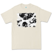 Bone black and white cowhide backround Premium Tee - NancyCooperArtShop