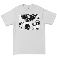 Dove Grey black and white cowhide backround Premium Tee - NancyCooperArtShop