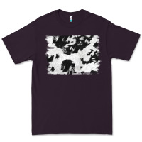 Plum black and white cowhide backround Premium Tee - NancyCooperArtShop