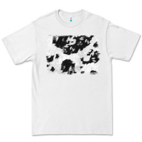 White black and white cowhide backround Premium Tee - NancyCooperArtShop