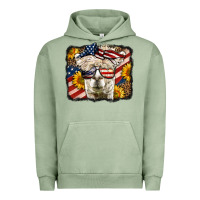 Pigment Oil Green Western 4th Of July Lama Background Urban Hoodie - LillyAllenDesigns